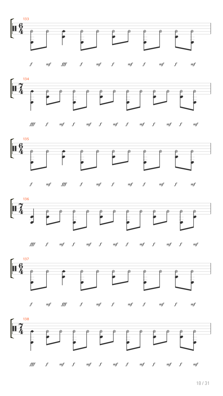 Blackened吉他谱