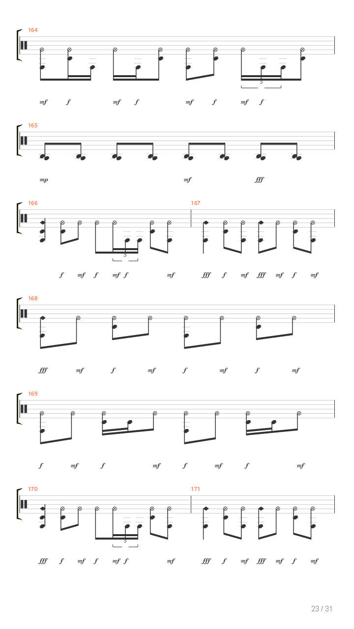 Blackened吉他谱