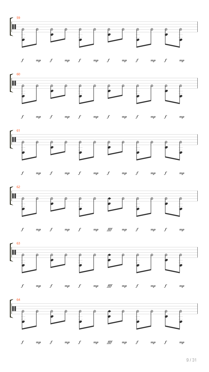 Blackened吉他谱