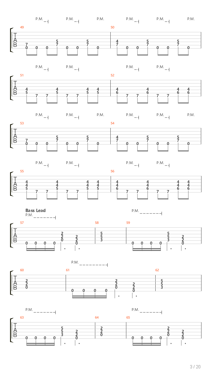 Orion吉他谱