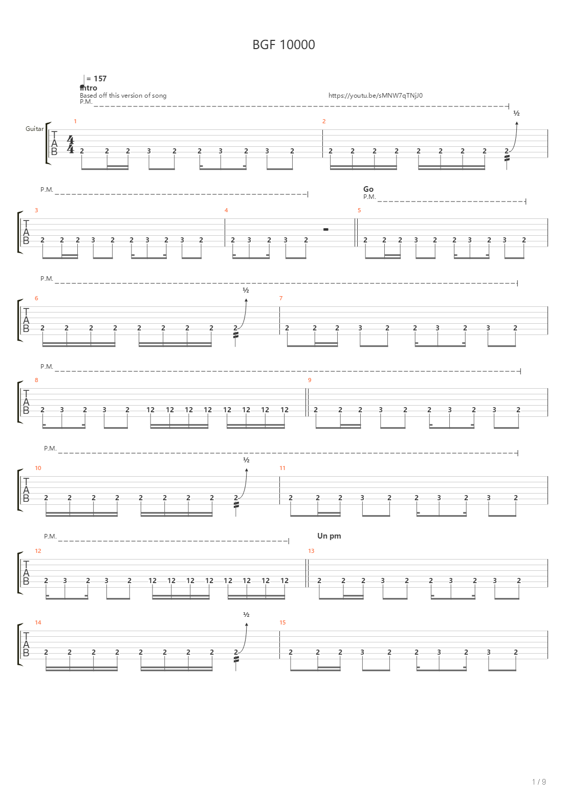 Bfg 10000吉他谱