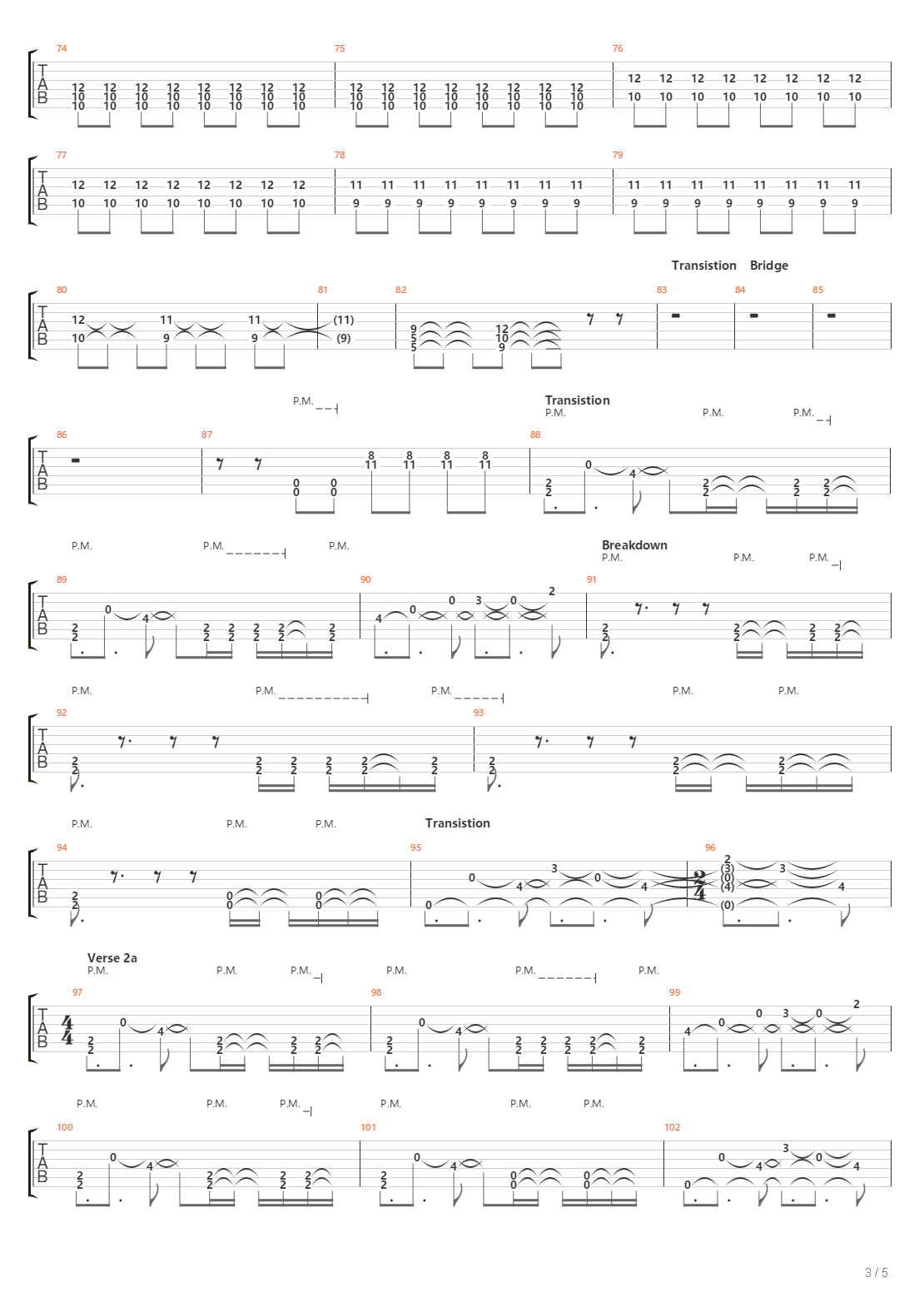 Cascade Locks吉他谱