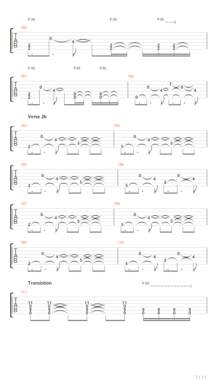 Cascade Locks吉他谱