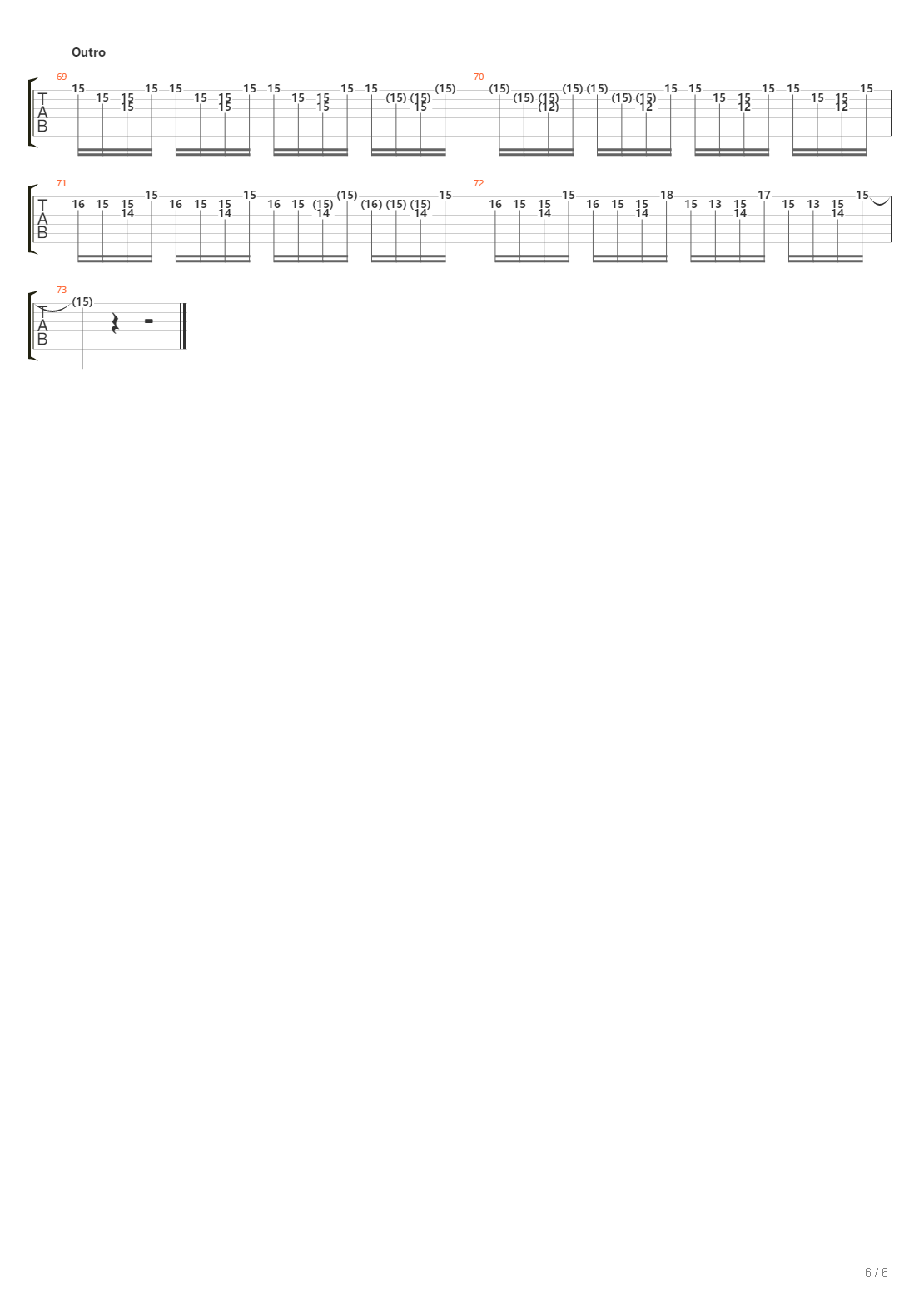 Words Remain吉他谱