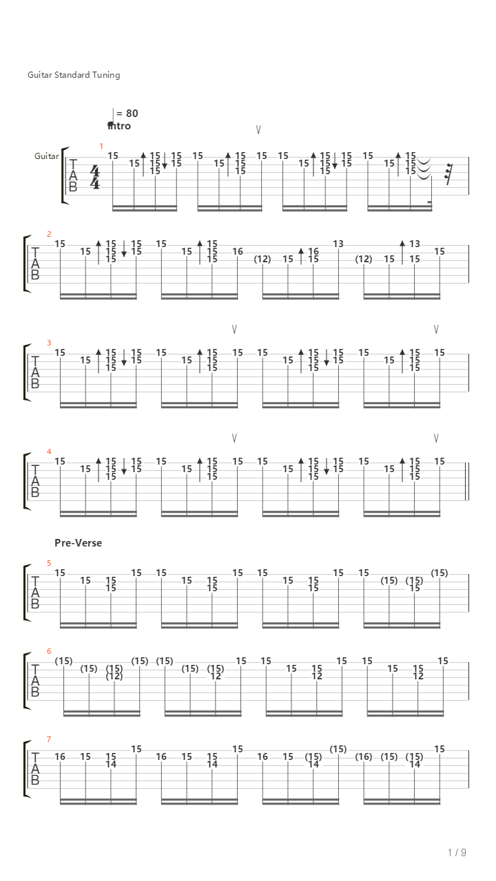 Words Remain吉他谱