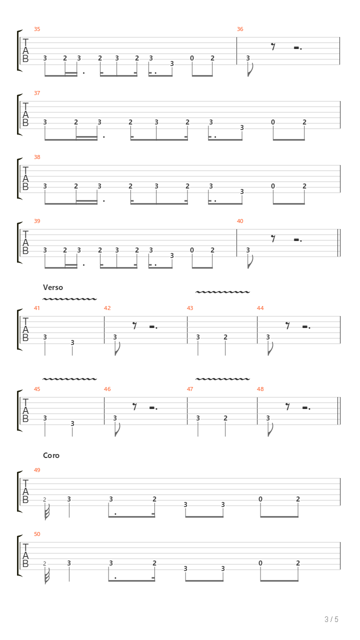 Puto吉他谱