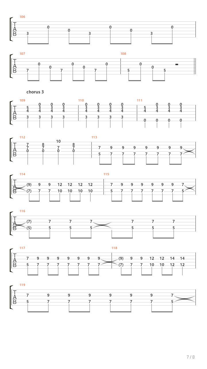 Leaving Without Us吉他谱