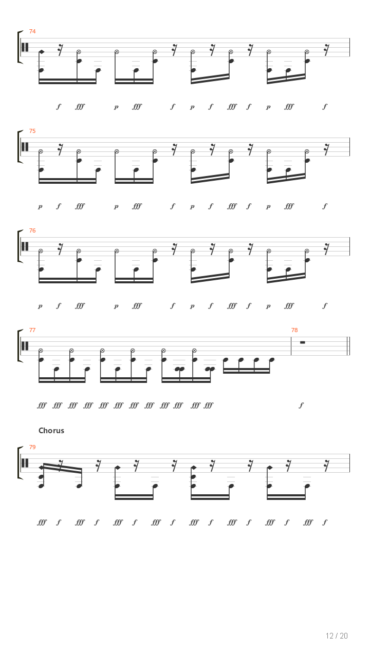 Destroy吉他谱