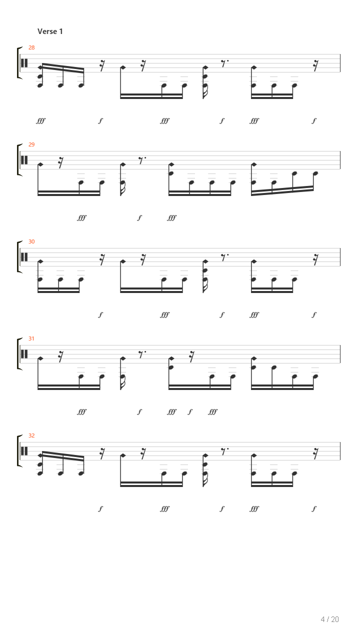 Destroy吉他谱