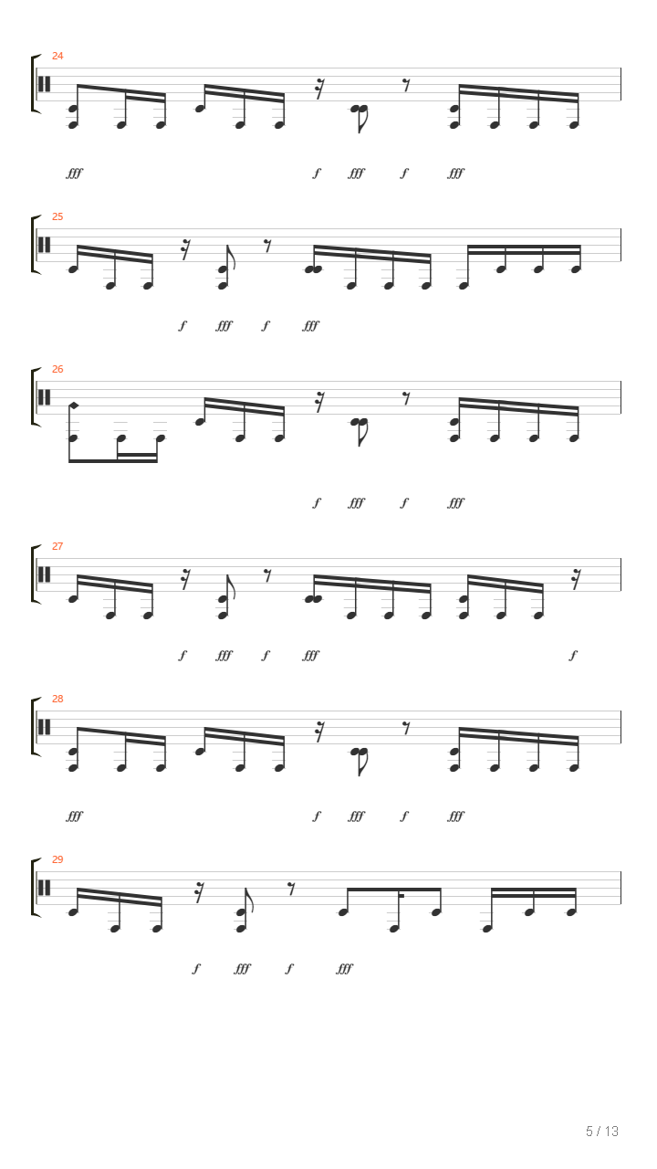 Intro吉他谱