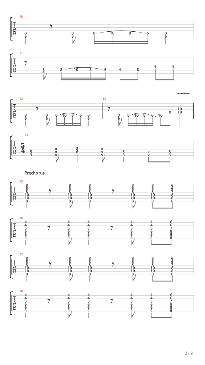 Rhythm And Roar吉他谱