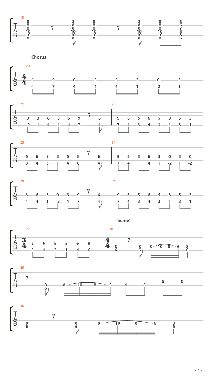 Rhythm And Roar吉他谱