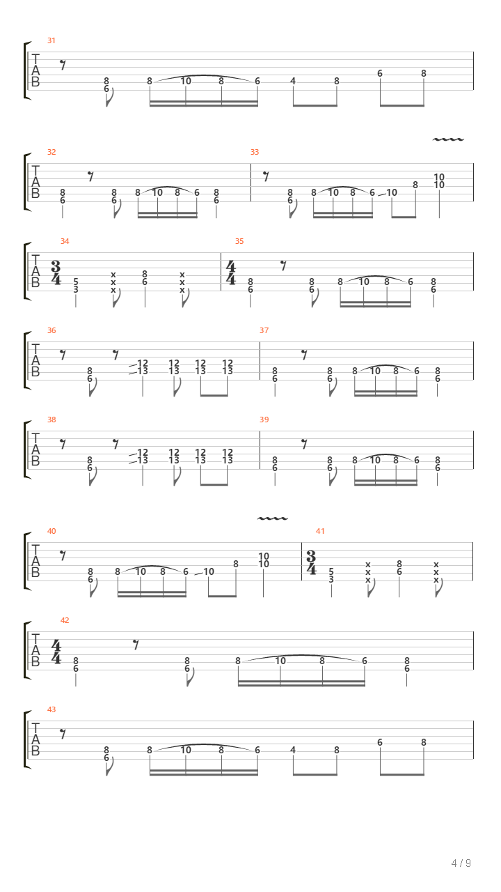 Rhythm And Roar吉他谱