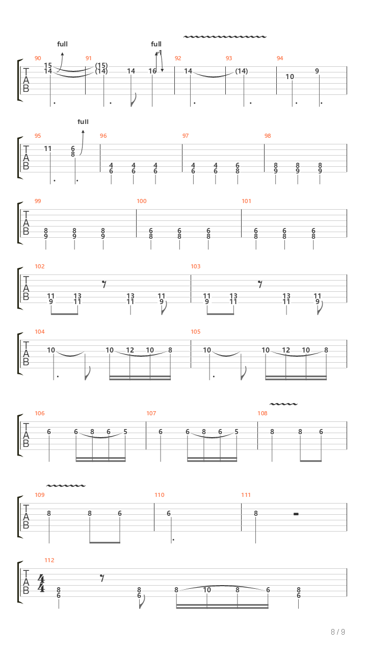 Rhythm And Roar吉他谱