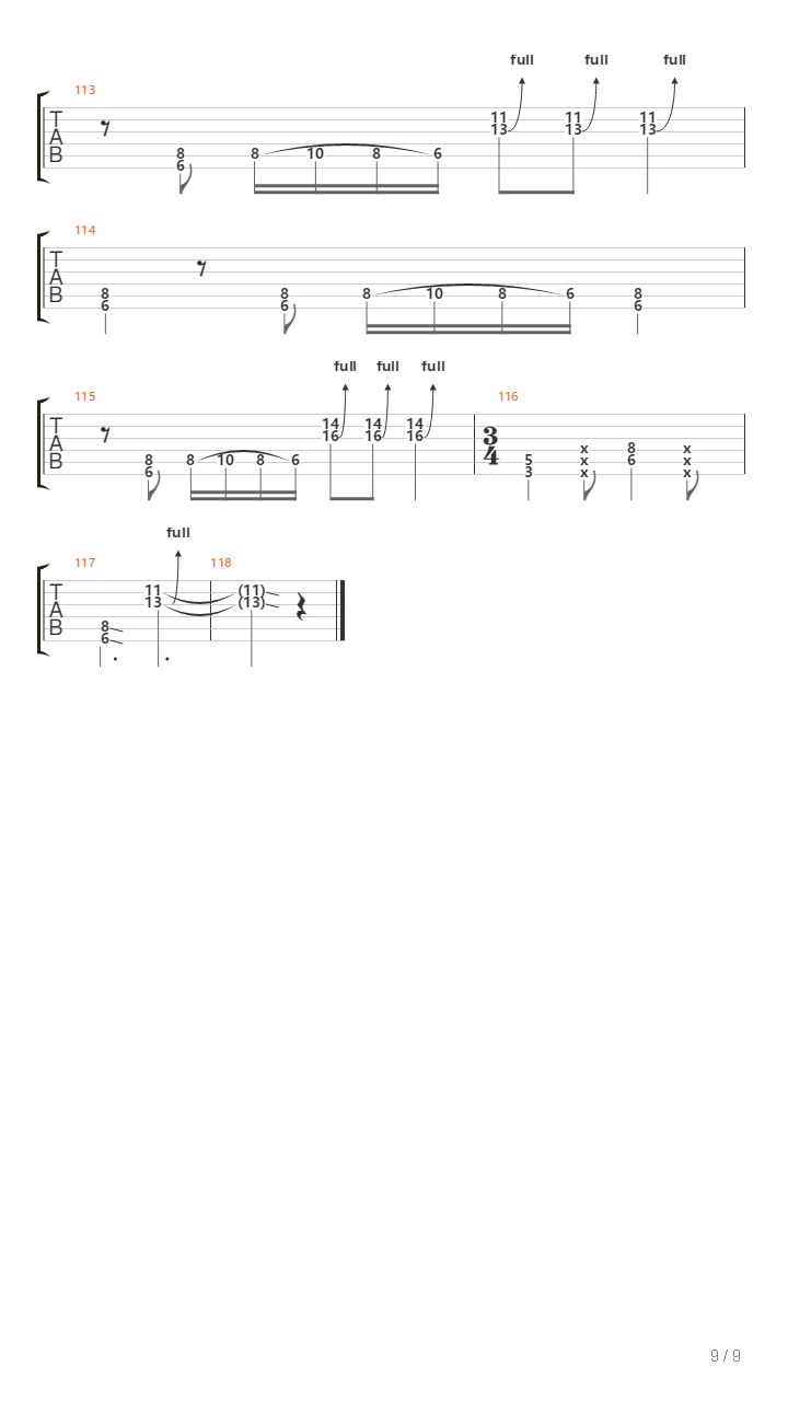 Rhythm And Roar吉他谱