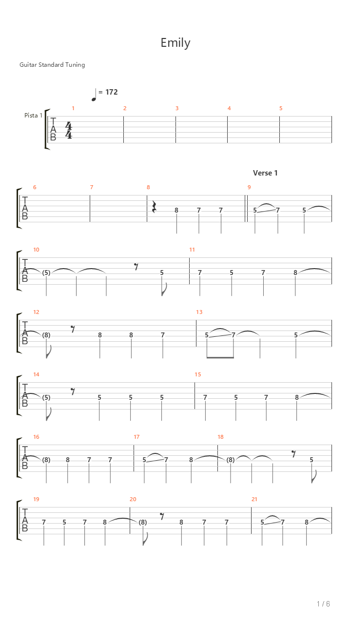 Emily吉他谱