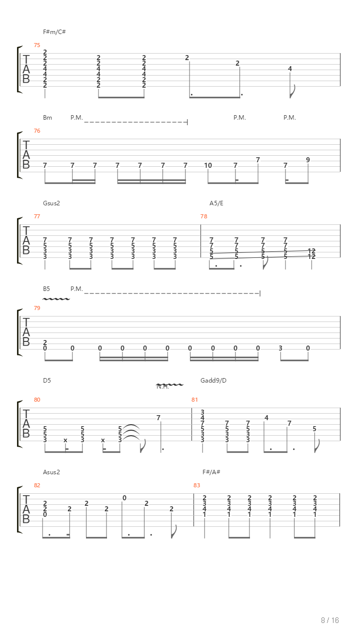 Spectrum吉他谱