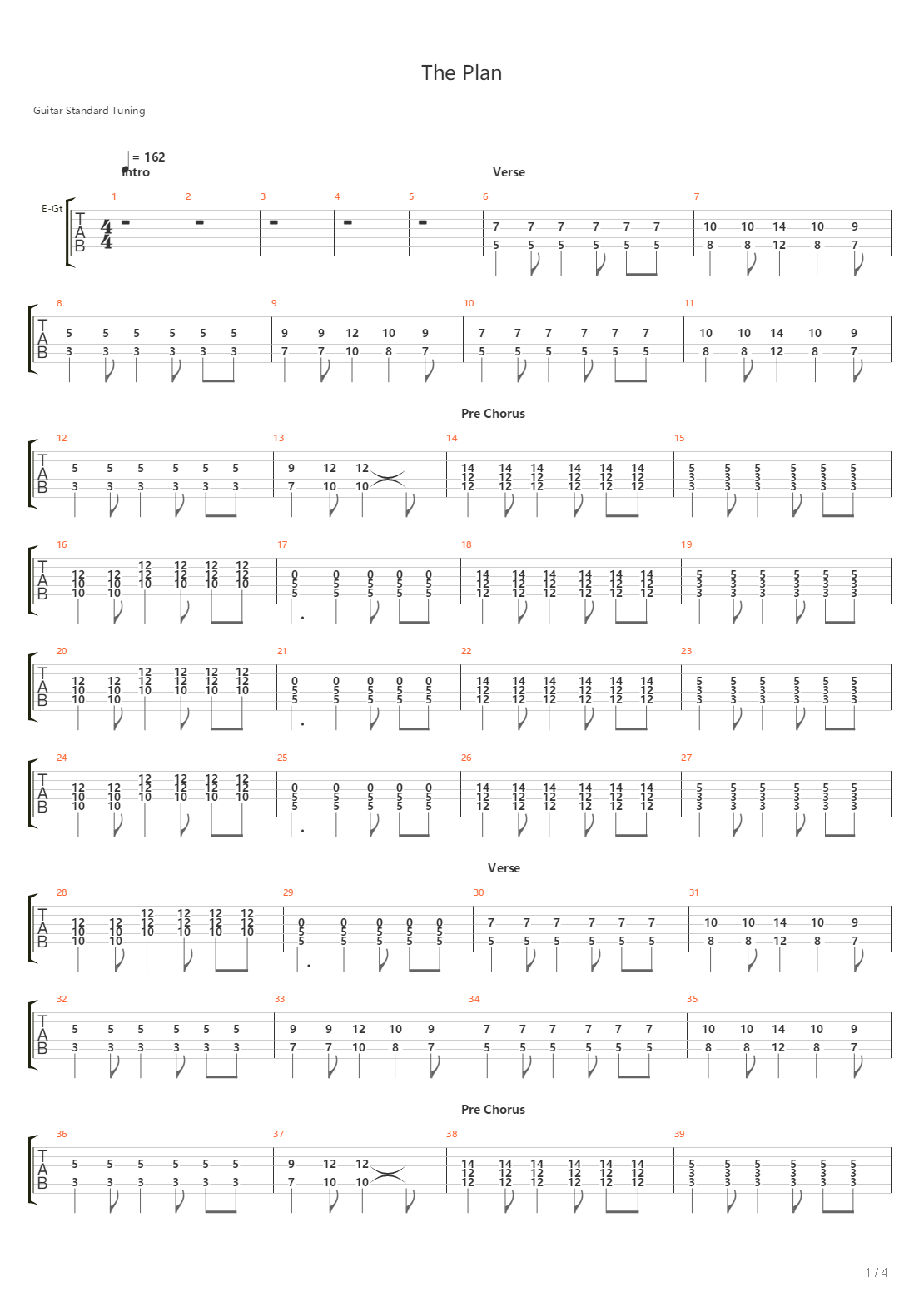 The Plan吉他谱