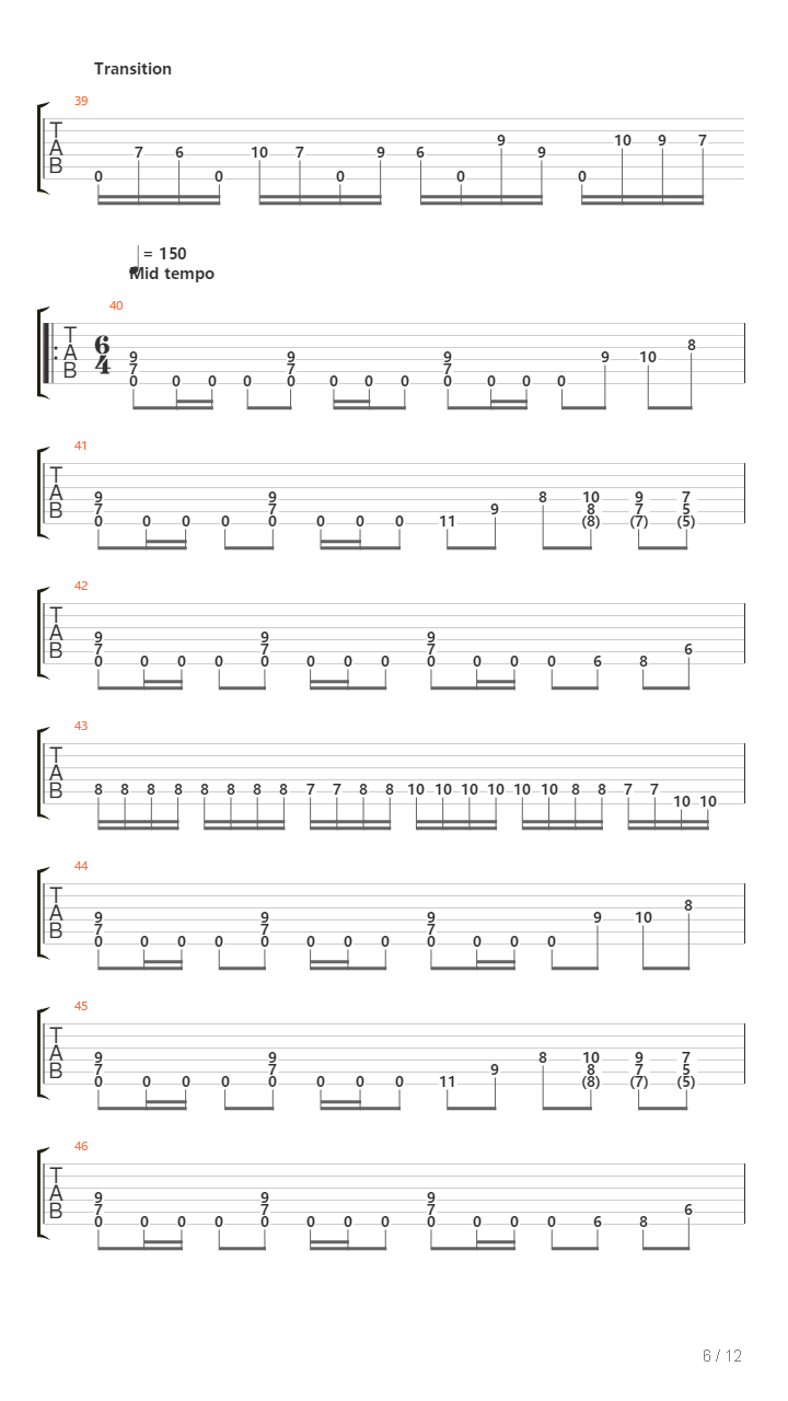 Sacrosanct吉他谱