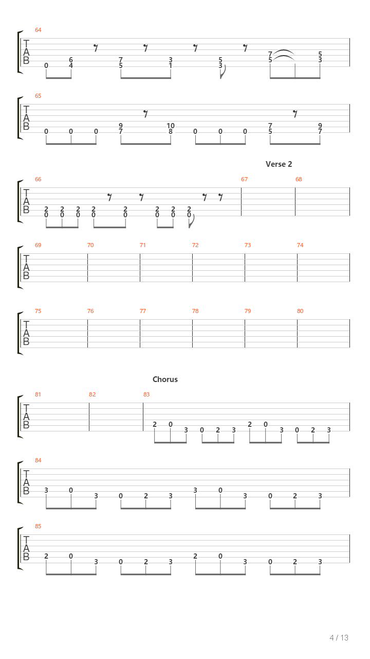 Pan吉他谱