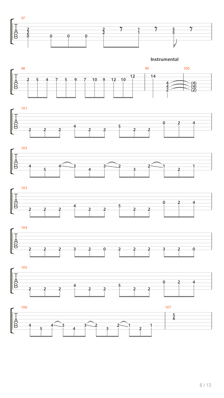 Pan吉他谱