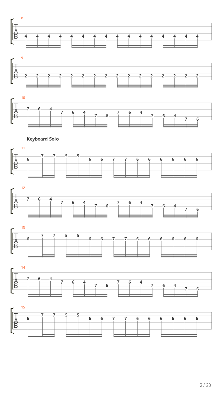 Andromeda Strain吉他谱