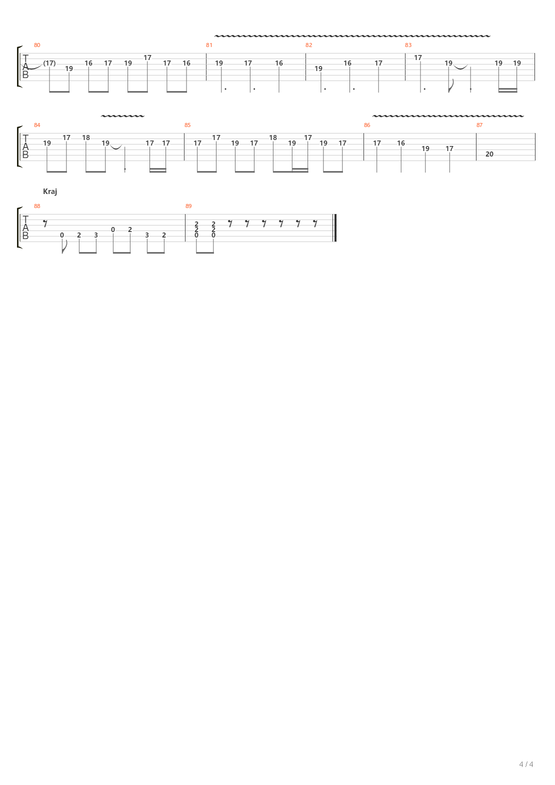 Srce Od Kamena吉他谱