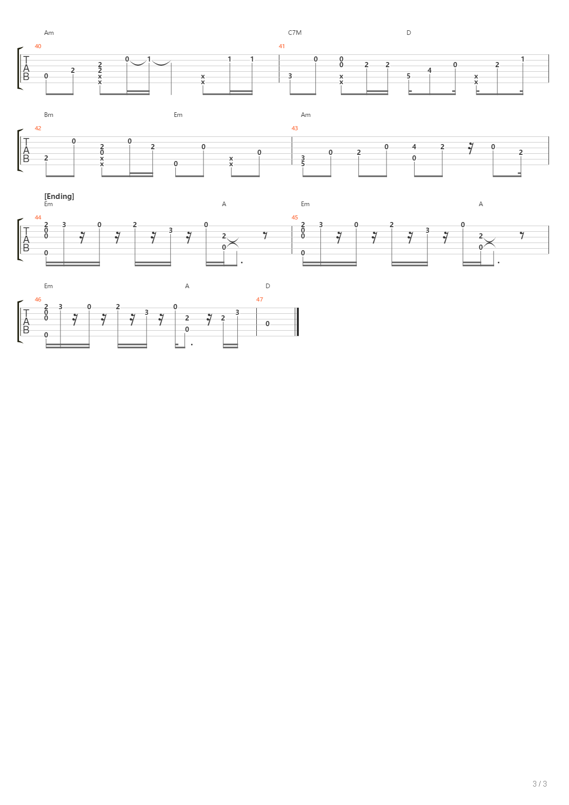 Akad吉他谱