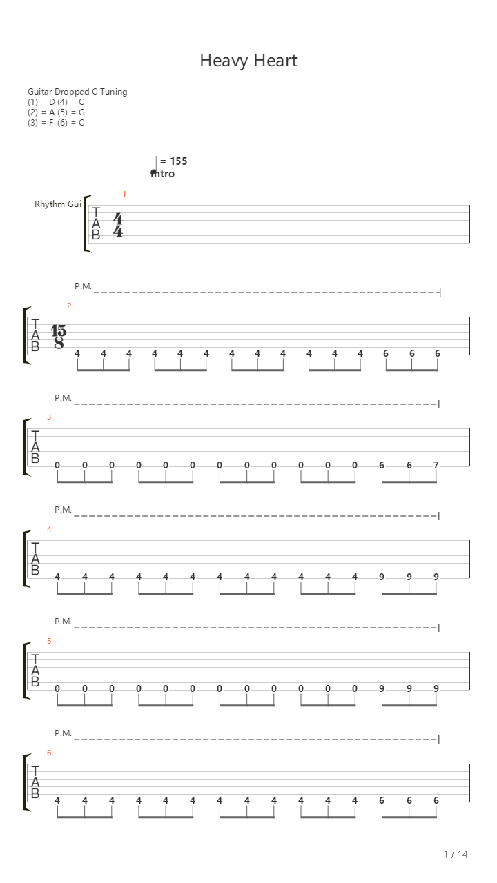 Heavy Heart吉他谱