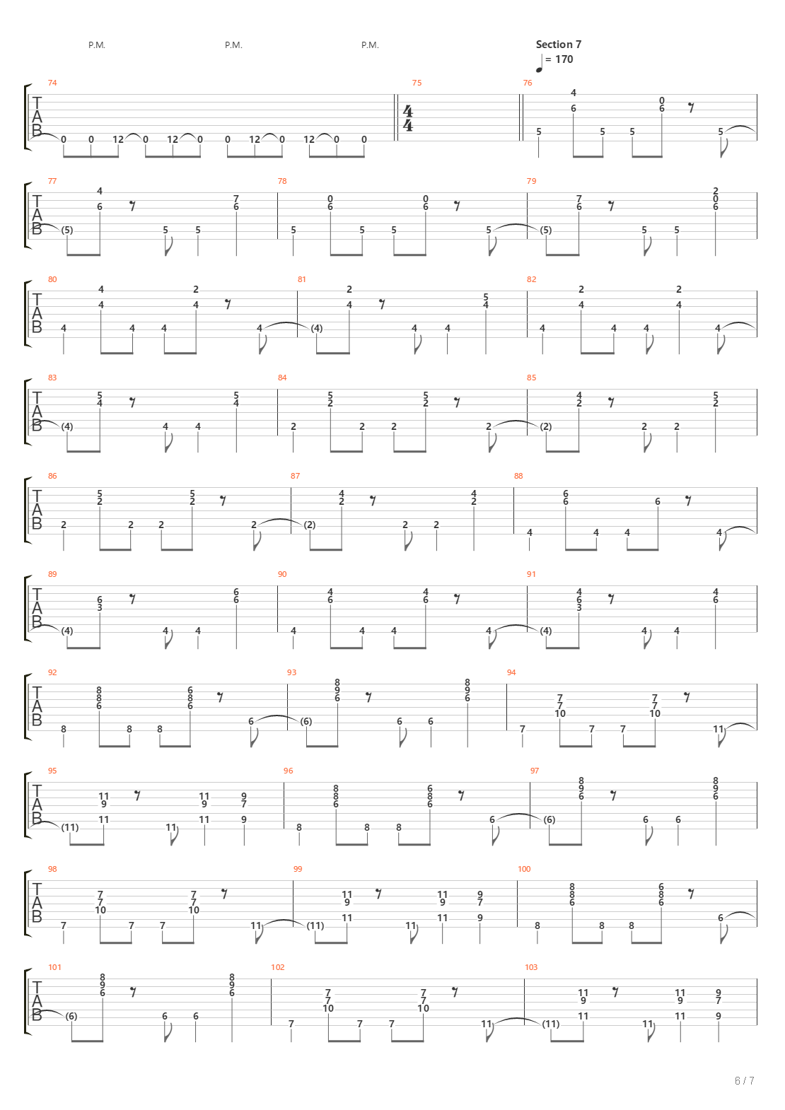 Mk Ultra吉他谱