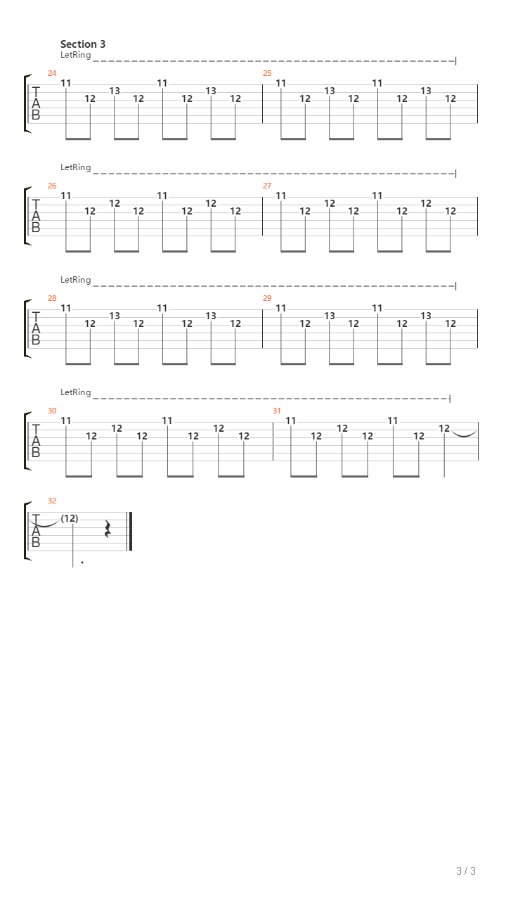 Reprise吉他谱