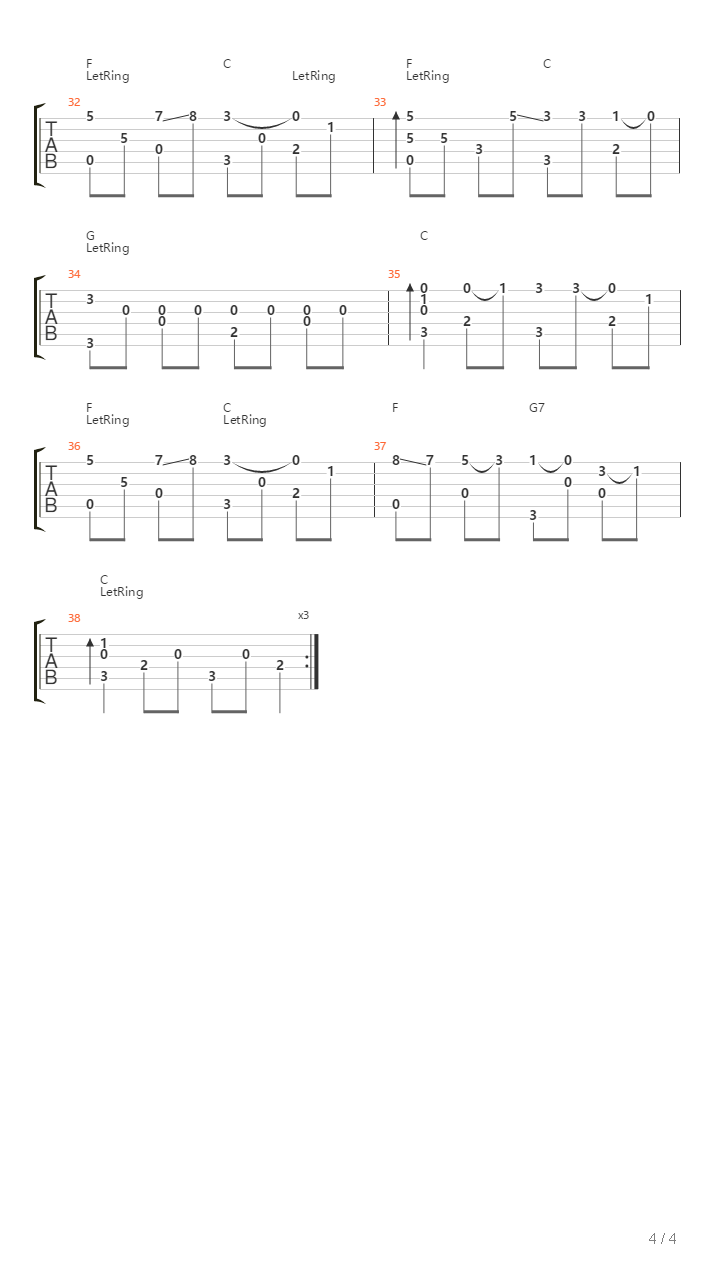 Calafati吉他谱