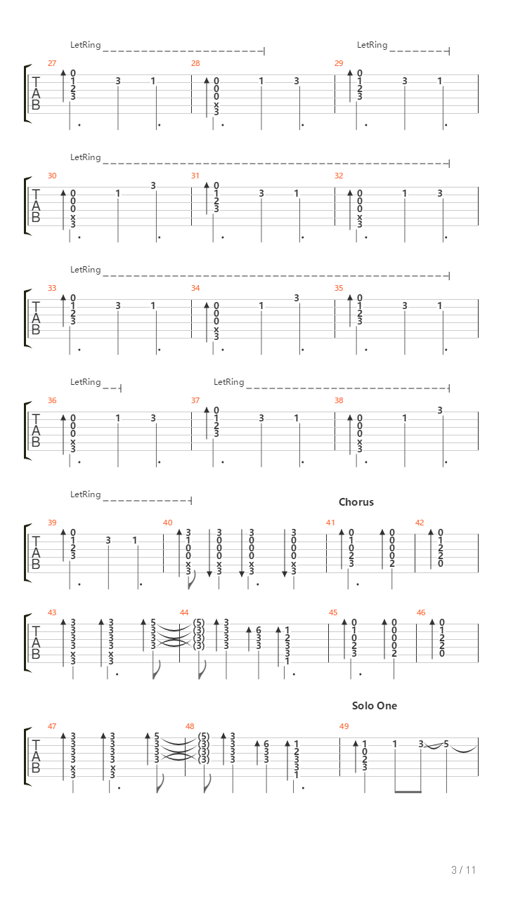 Lines On My Face吉他谱