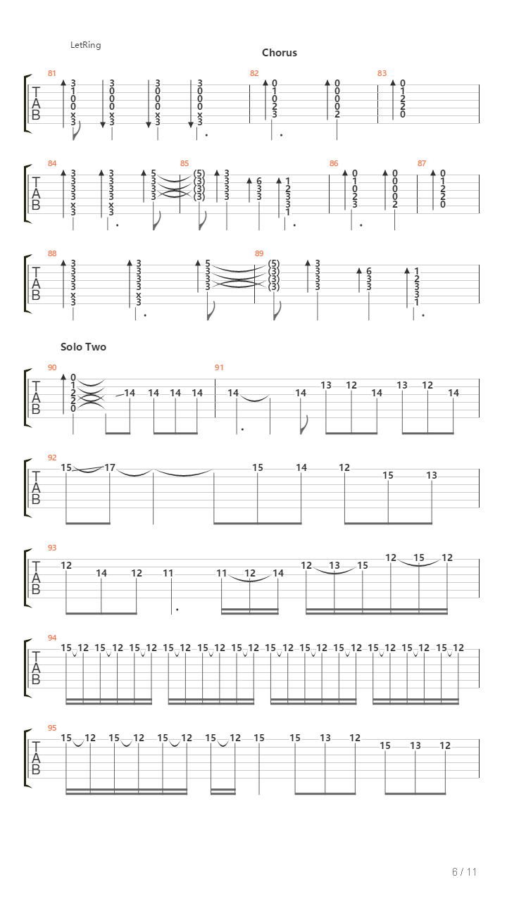 Lines On My Face吉他谱