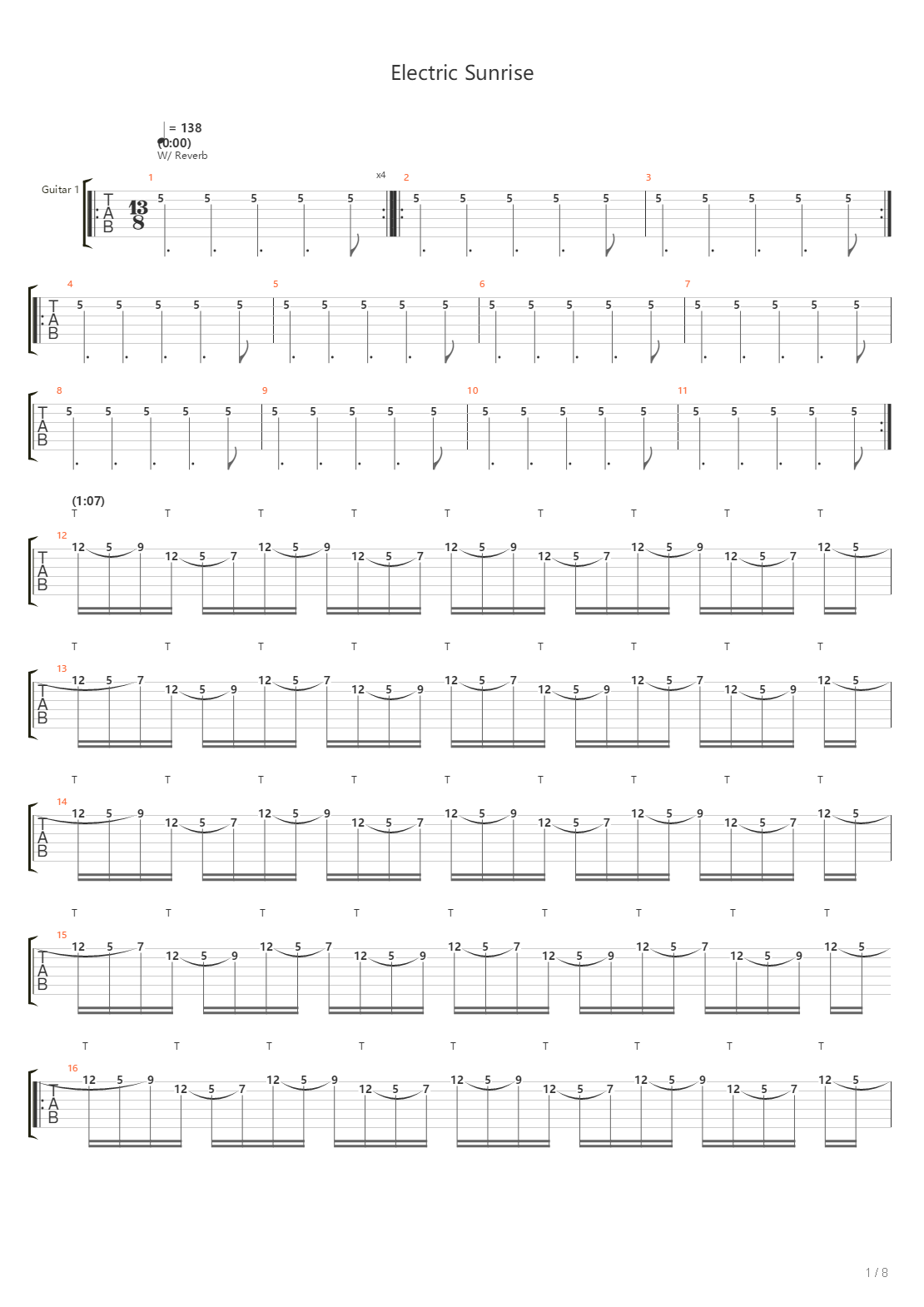 Electric Sunrise吉他谱