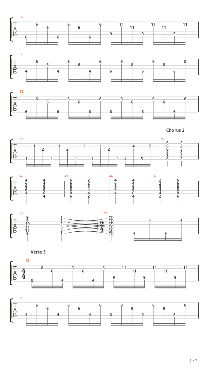 Modern Jesus吉他谱