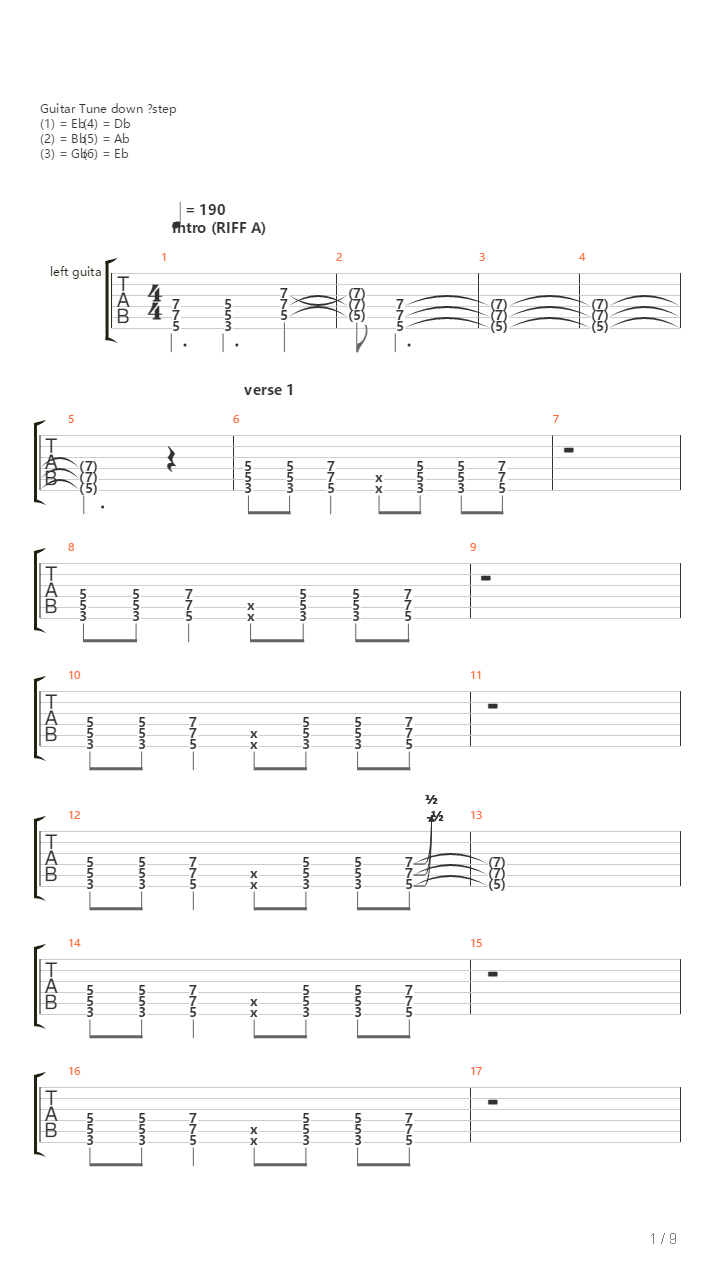 The Shakes吉他谱