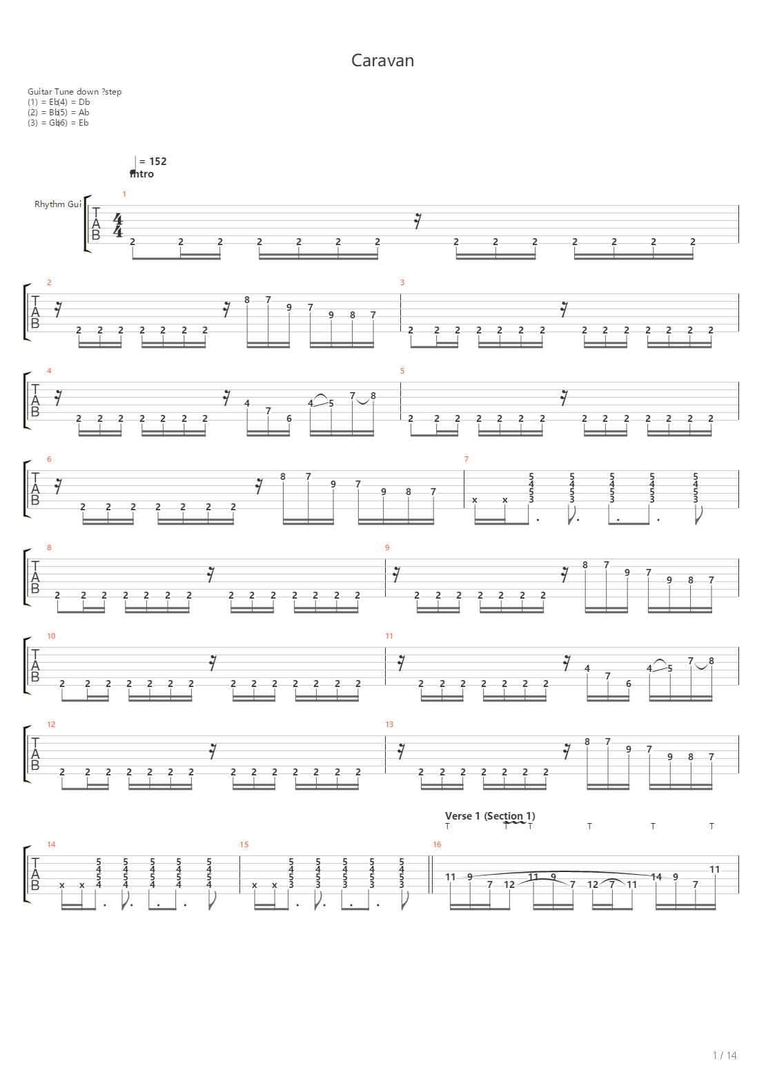 caravan吉他图片