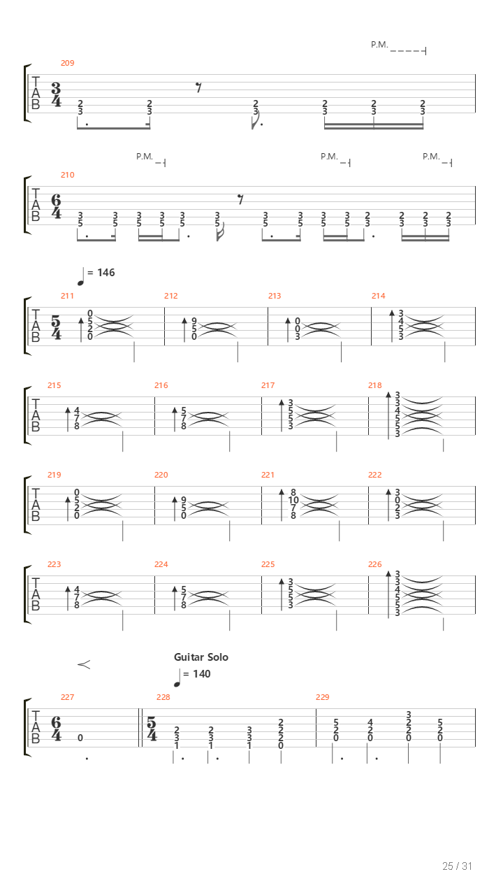 Caravan吉他谱