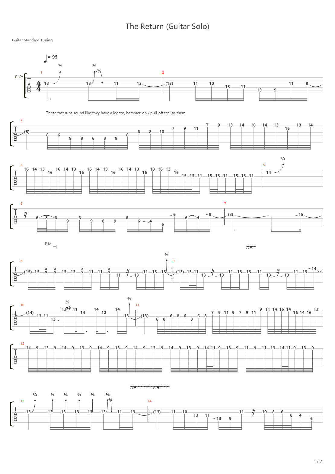 The Return吉他谱