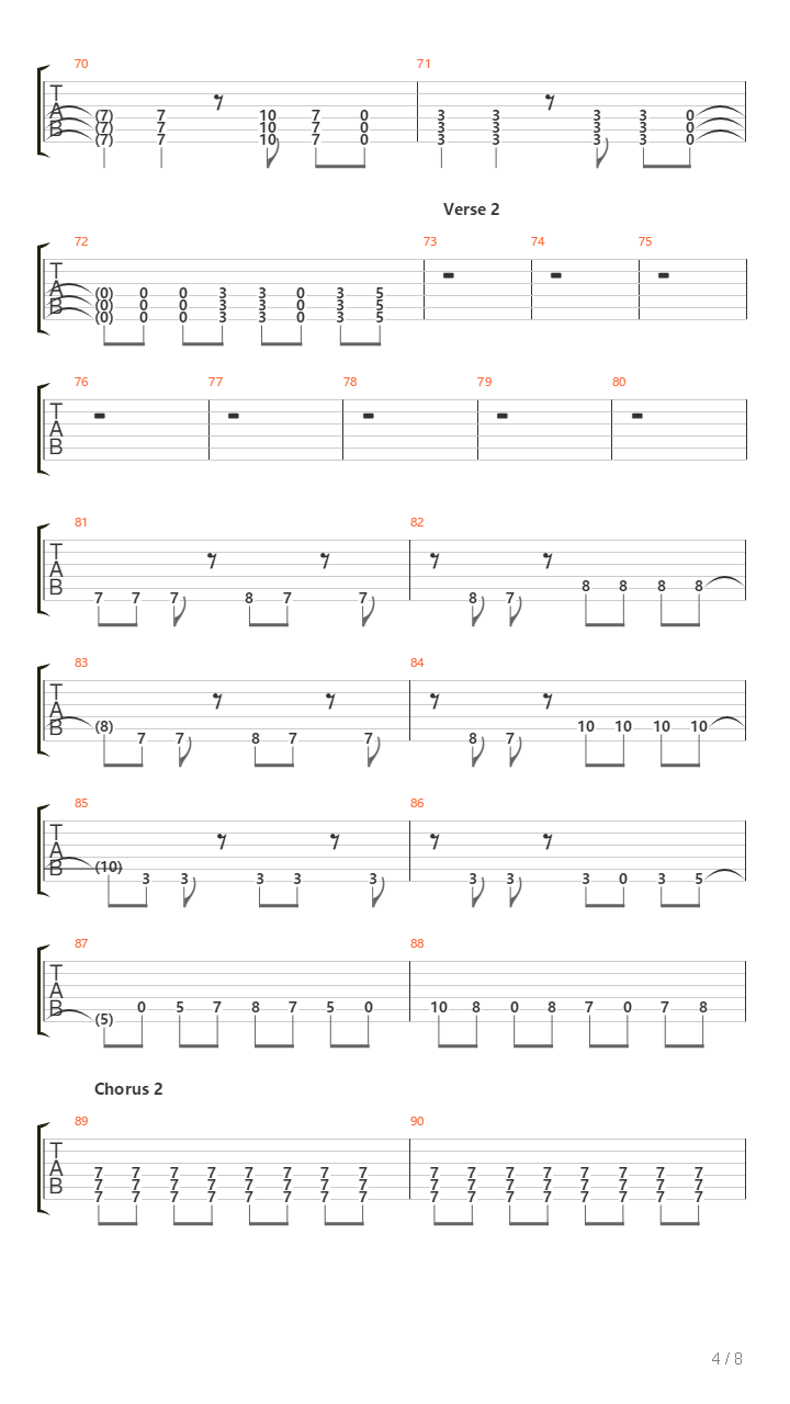 Sever吉他谱