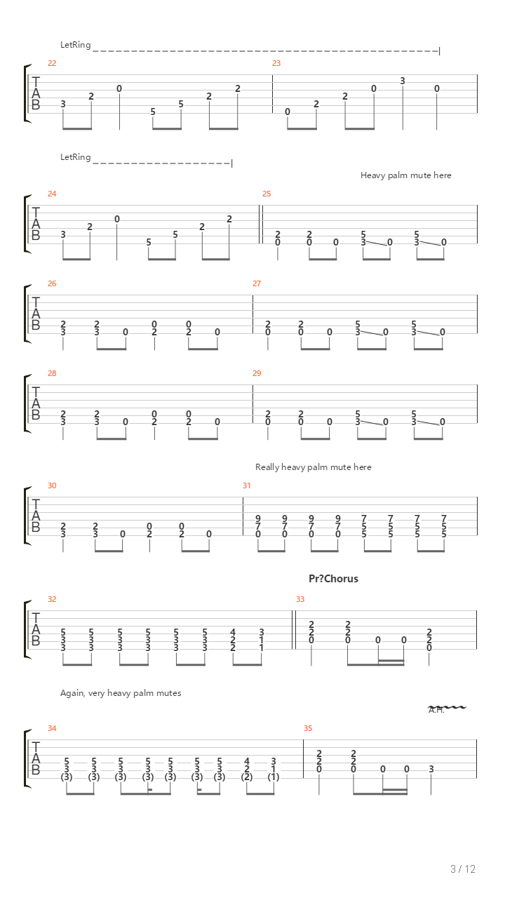 Deep In The Blackest Hole吉他谱