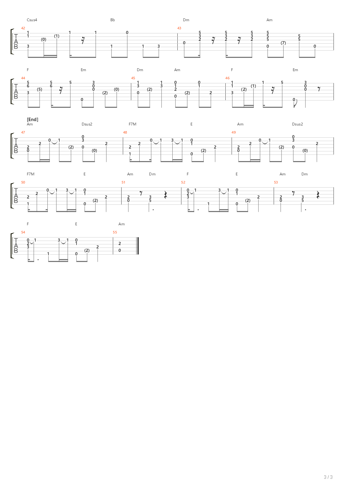 Sonne吉他谱