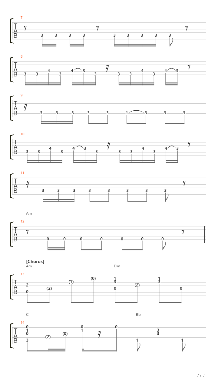 Sonne吉他谱