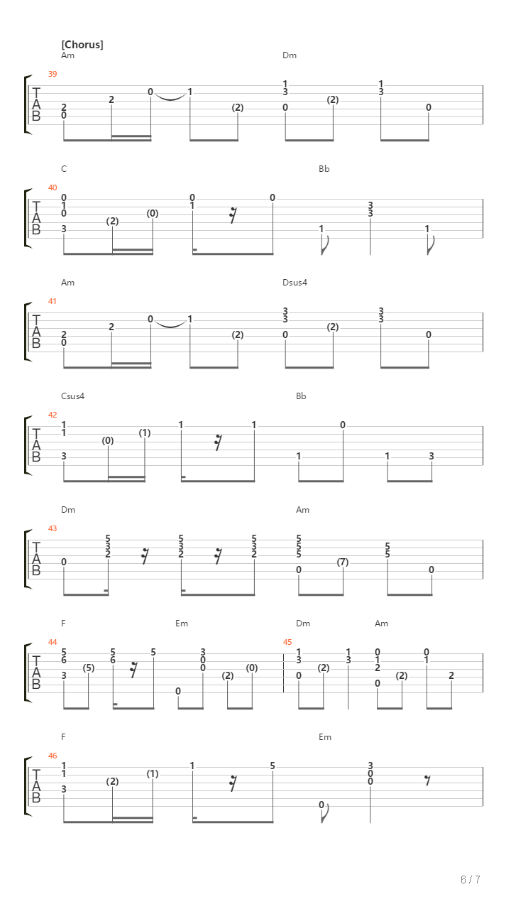 Sonne吉他谱