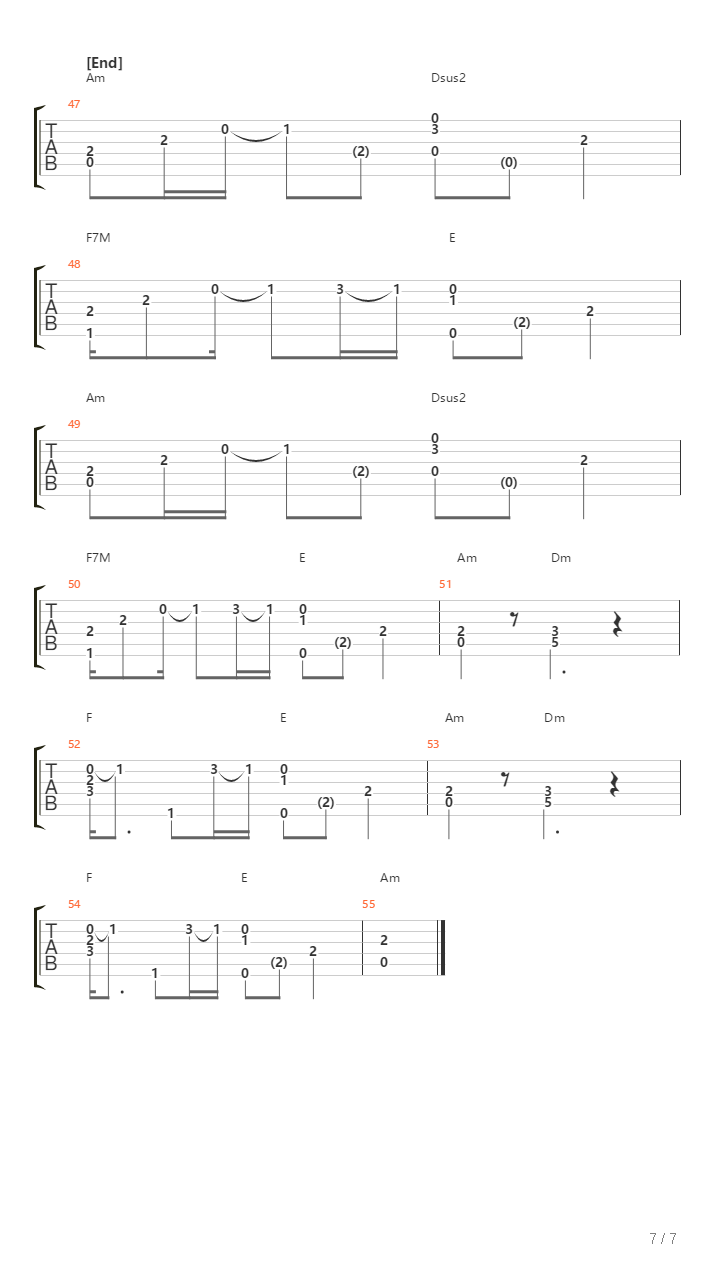 Sonne吉他谱