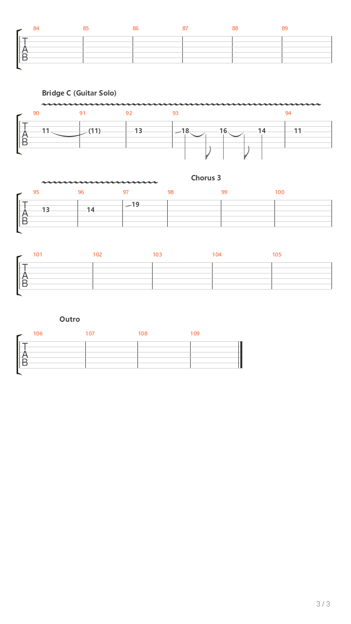 Weit Weg吉他谱