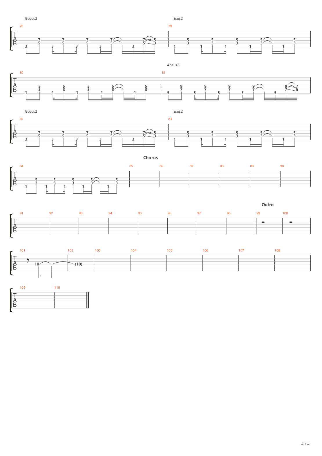 Encore吉他谱