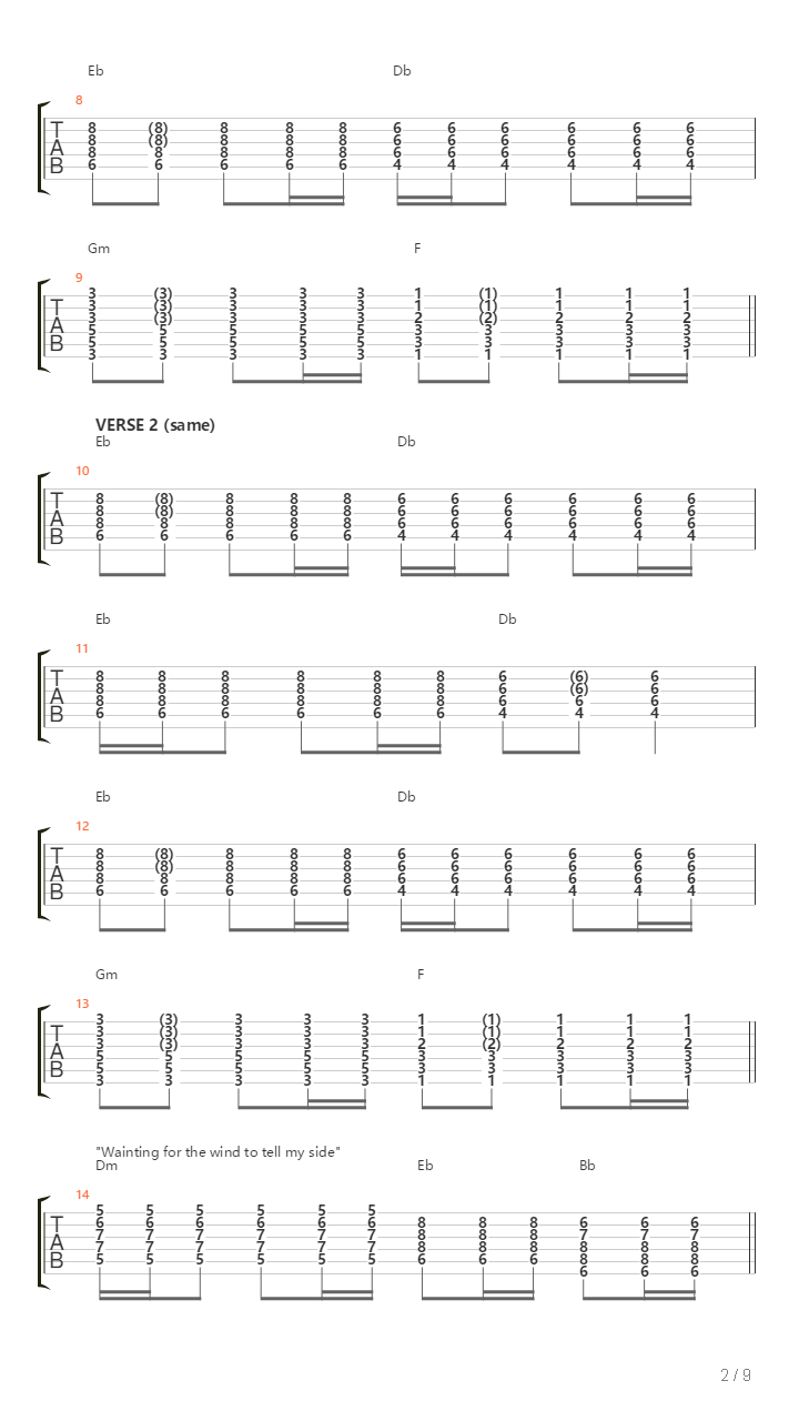 The Longest Wave吉他谱