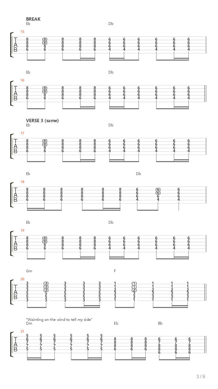 The Longest Wave吉他谱